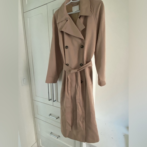 H&M Jackets & Blazers - H&M trench coat size Large